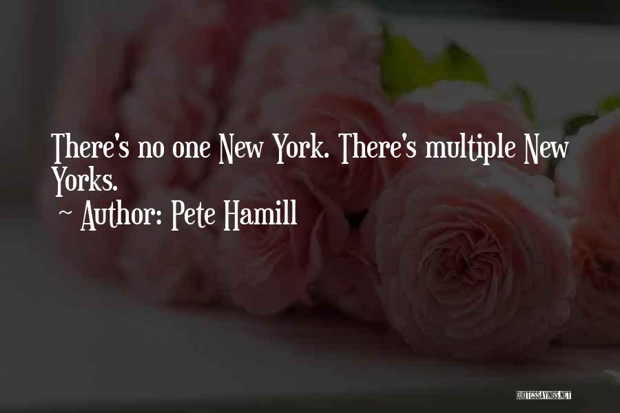 Pete Hamill Quotes: There's No One New York. There's Multiple New Yorks.