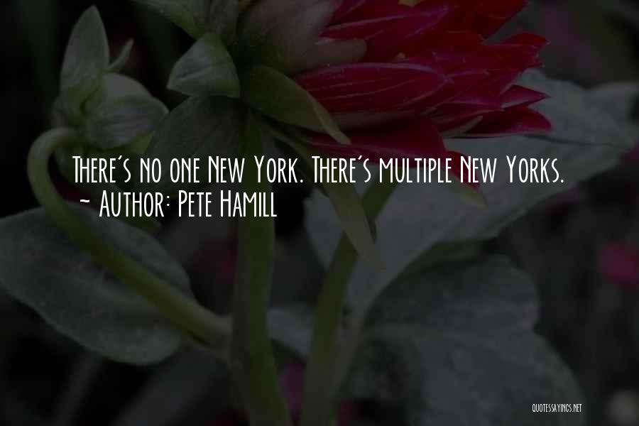 Pete Hamill Quotes: There's No One New York. There's Multiple New Yorks.