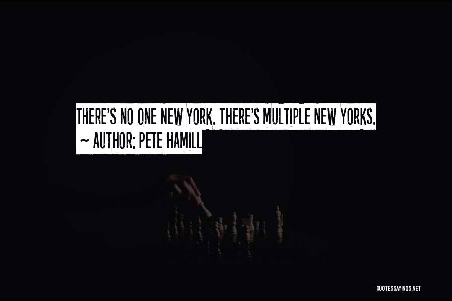 Pete Hamill Quotes: There's No One New York. There's Multiple New Yorks.