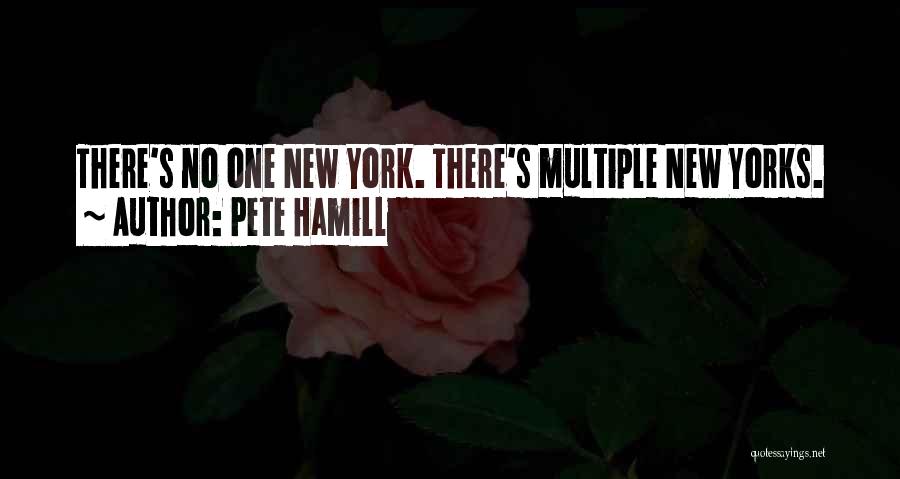 Pete Hamill Quotes: There's No One New York. There's Multiple New Yorks.