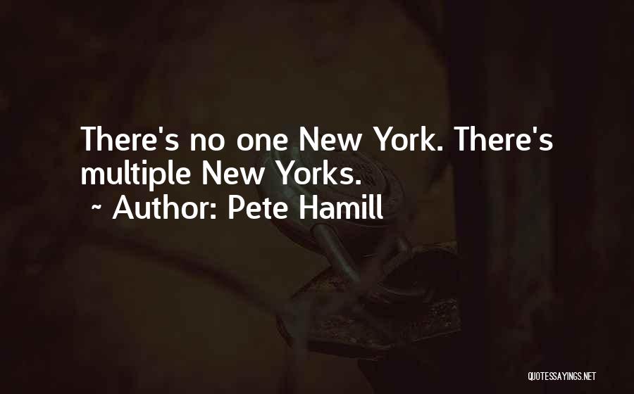 Pete Hamill Quotes: There's No One New York. There's Multiple New Yorks.