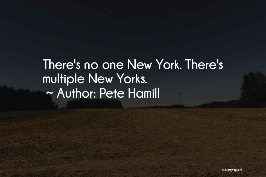 Pete Hamill Quotes: There's No One New York. There's Multiple New Yorks.