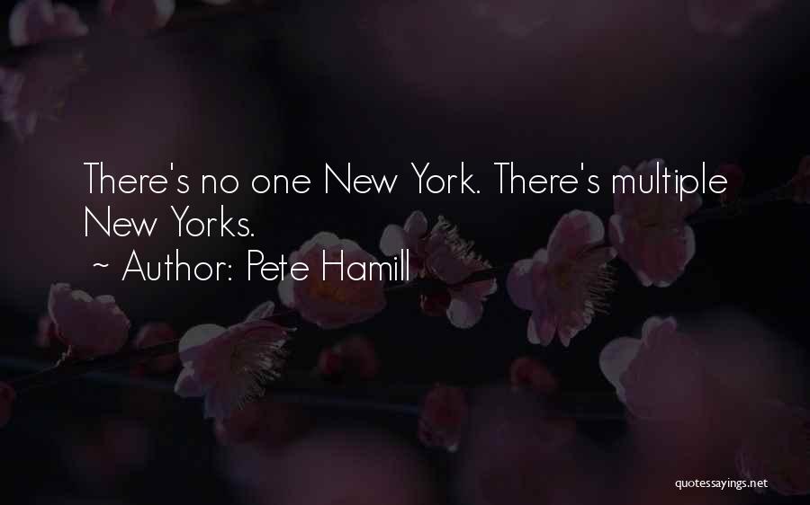 Pete Hamill Quotes: There's No One New York. There's Multiple New Yorks.