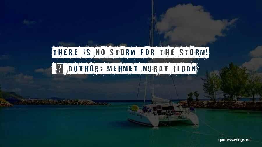 Mehmet Murat Ildan Quotes: There Is No Storm For The Storm!