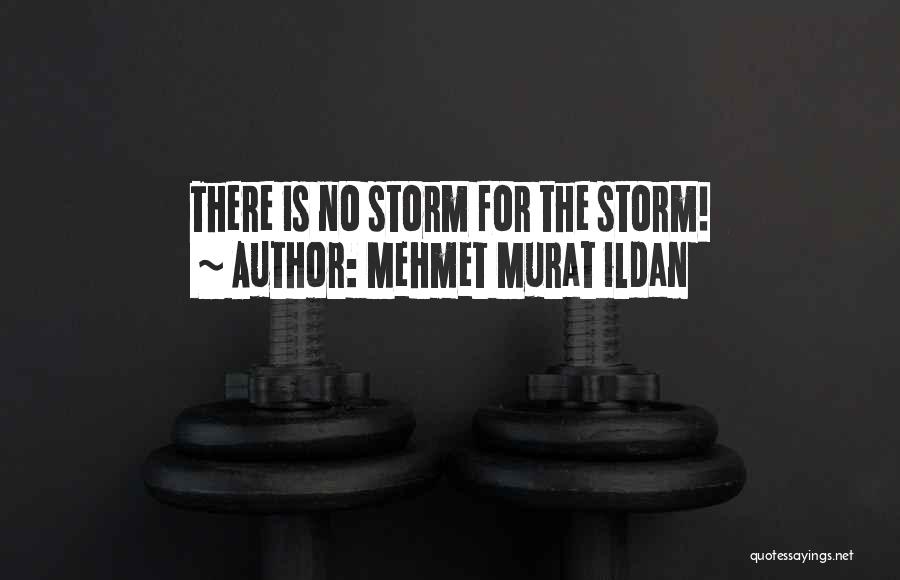 Mehmet Murat Ildan Quotes: There Is No Storm For The Storm!