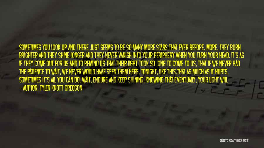 Tyler Knott Gregson Quotes: Sometimes You Look Up And There Just Seems To Be So Many More Stars That Ever Before. More. They Burn