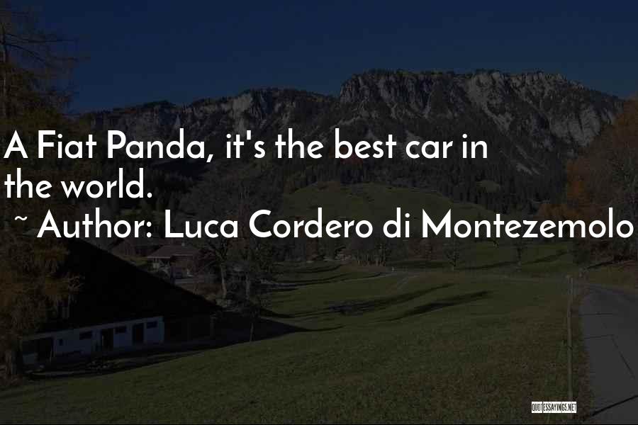 Luca Cordero Di Montezemolo Quotes: A Fiat Panda, It's The Best Car In The World.