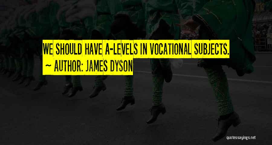 James Dyson Quotes: We Should Have A-levels In Vocational Subjects.