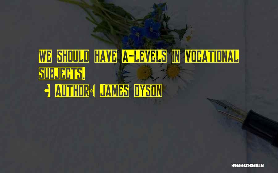 James Dyson Quotes: We Should Have A-levels In Vocational Subjects.