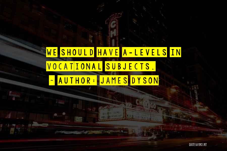 James Dyson Quotes: We Should Have A-levels In Vocational Subjects.