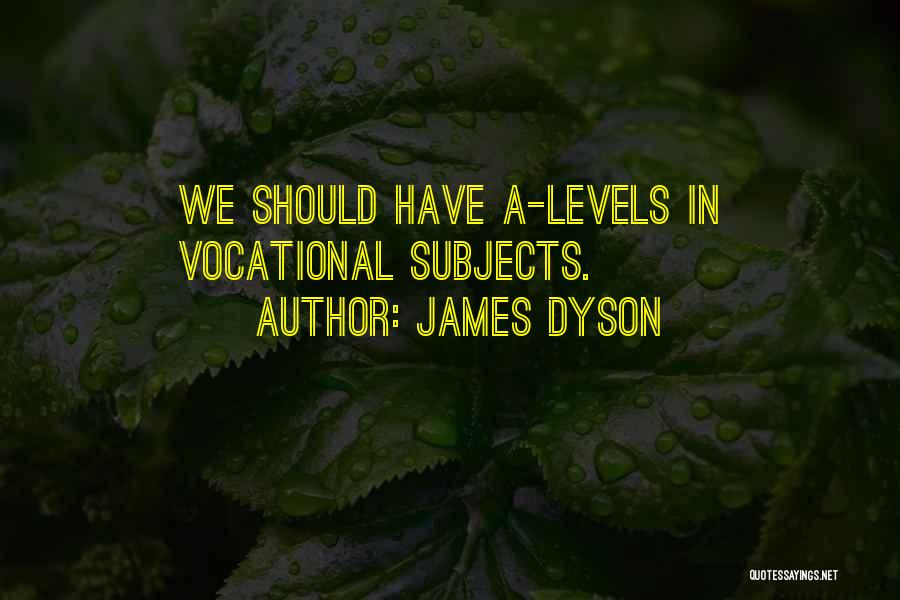 James Dyson Quotes: We Should Have A-levels In Vocational Subjects.