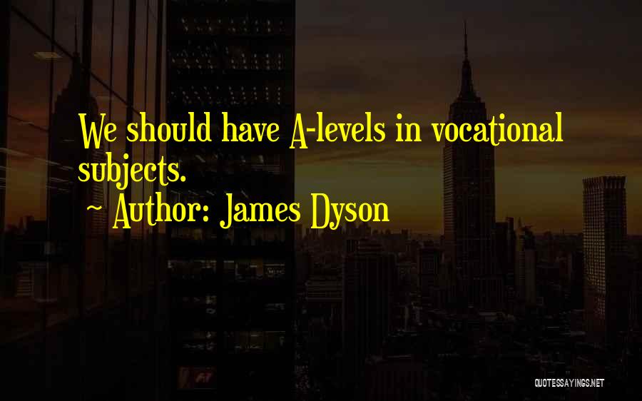 James Dyson Quotes: We Should Have A-levels In Vocational Subjects.