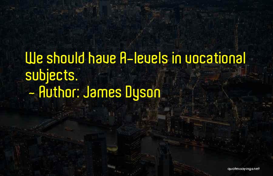 James Dyson Quotes: We Should Have A-levels In Vocational Subjects.