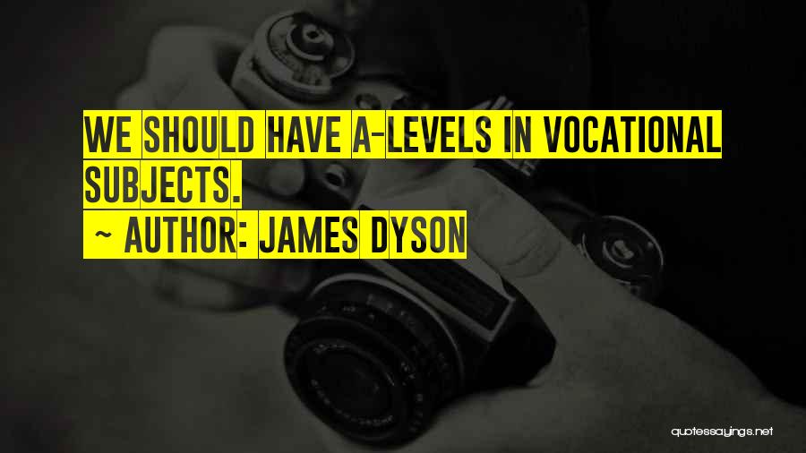 James Dyson Quotes: We Should Have A-levels In Vocational Subjects.