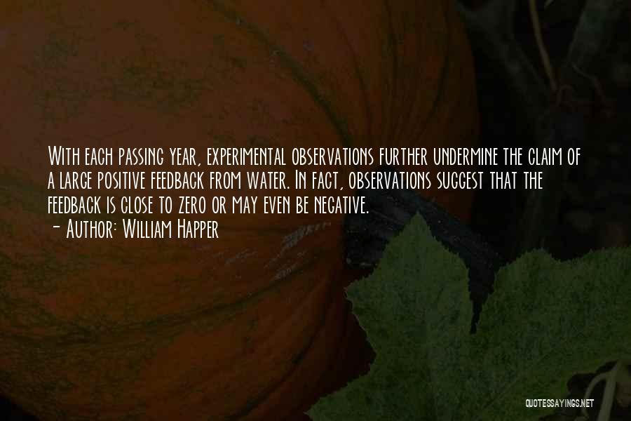 William Happer Quotes: With Each Passing Year, Experimental Observations Further Undermine The Claim Of A Large Positive Feedback From Water. In Fact, Observations