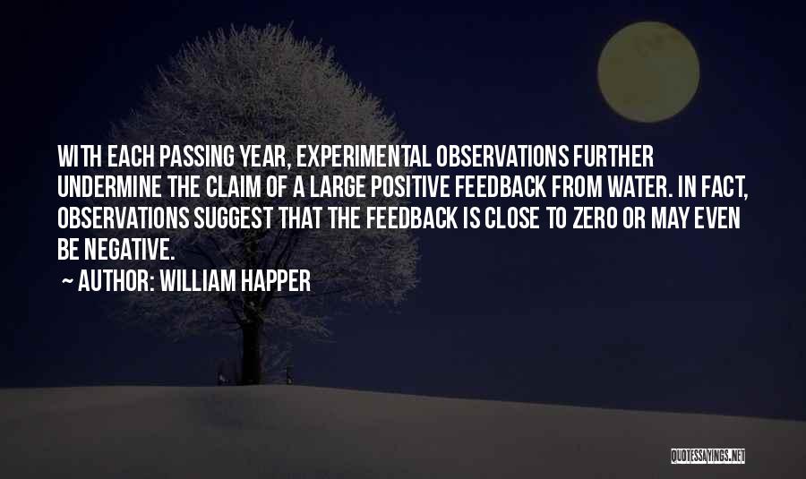 William Happer Quotes: With Each Passing Year, Experimental Observations Further Undermine The Claim Of A Large Positive Feedback From Water. In Fact, Observations