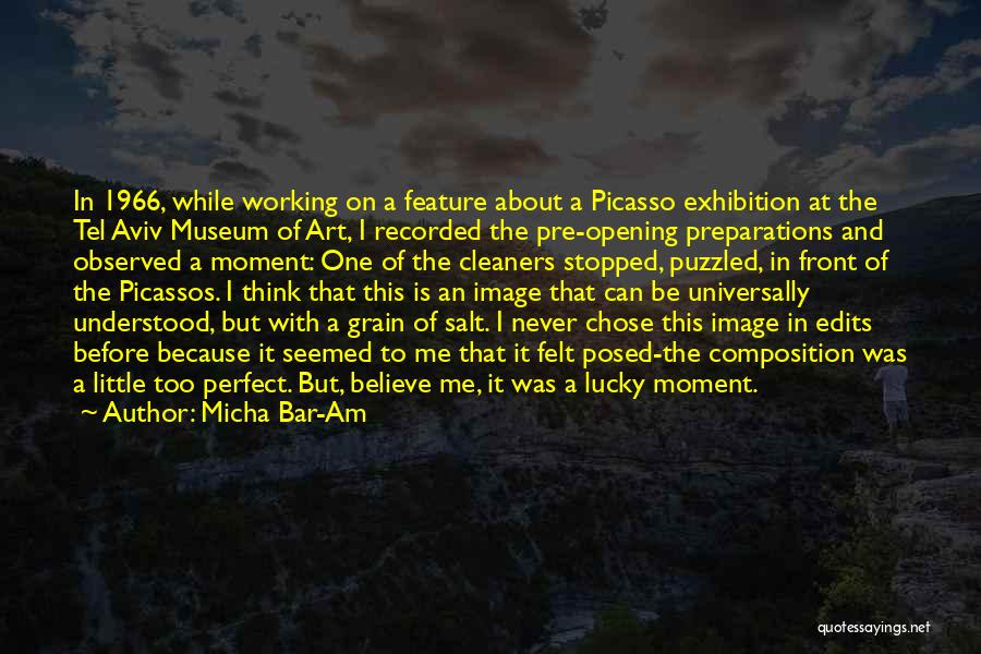 Micha Bar-Am Quotes: In 1966, While Working On A Feature About A Picasso Exhibition At The Tel Aviv Museum Of Art, I Recorded