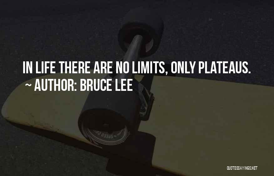 Bruce Lee Quotes: In Life There Are No Limits, Only Plateaus.