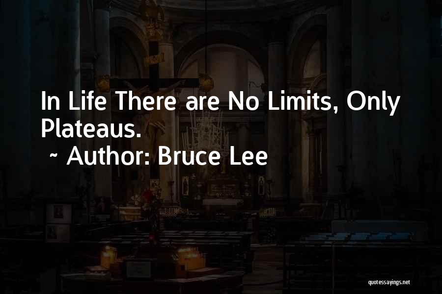 Bruce Lee Quotes: In Life There Are No Limits, Only Plateaus.