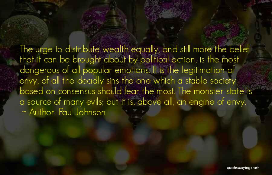 7 Deadly Sins Quotes By Paul Johnson