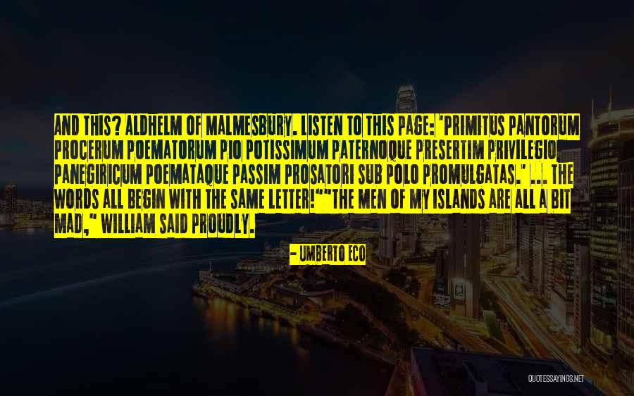 7 Letter Quotes By Umberto Eco 7 Letter Quotes By Umberto Eco