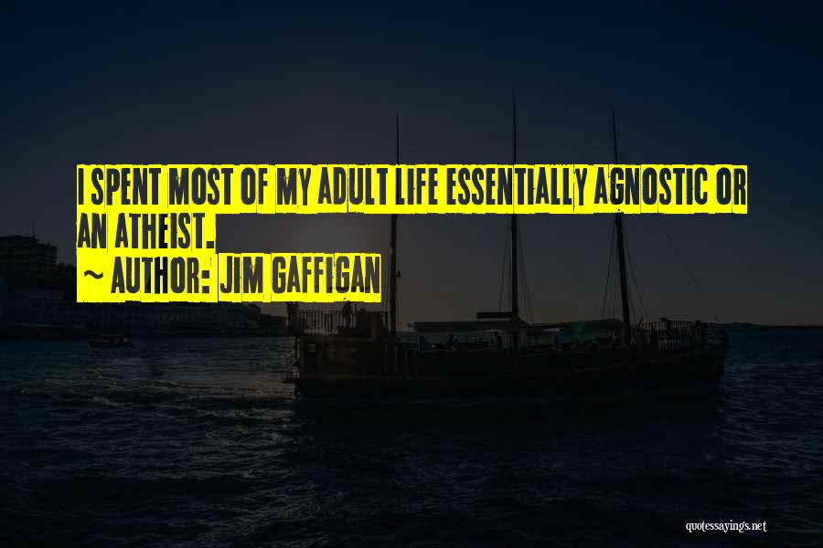 Jim Gaffigan Quotes: I Spent Most Of My Adult Life Essentially Agnostic Or An Atheist.