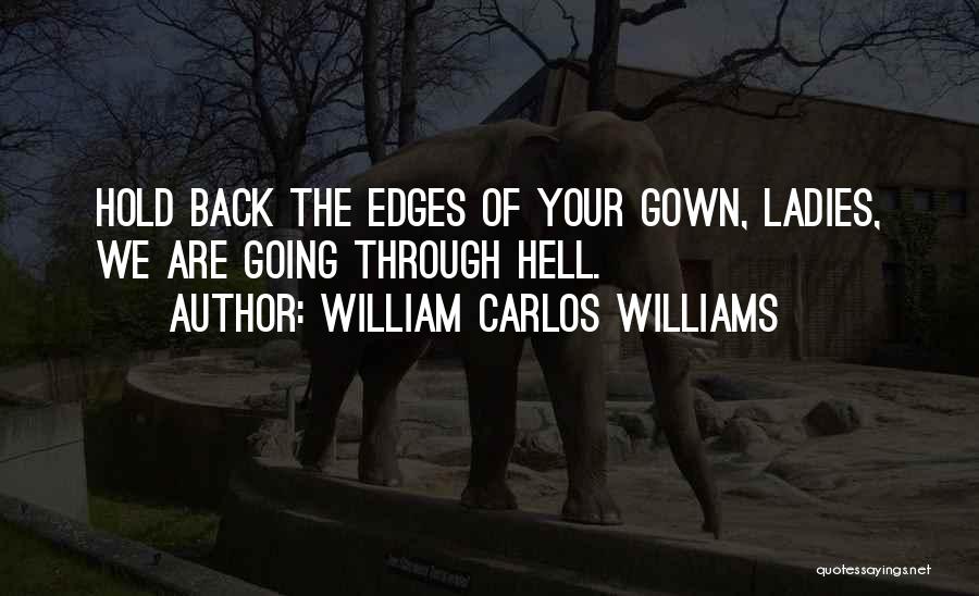 William Carlos Williams Quotes: Hold Back The Edges Of Your Gown, Ladies, We Are Going Through Hell.