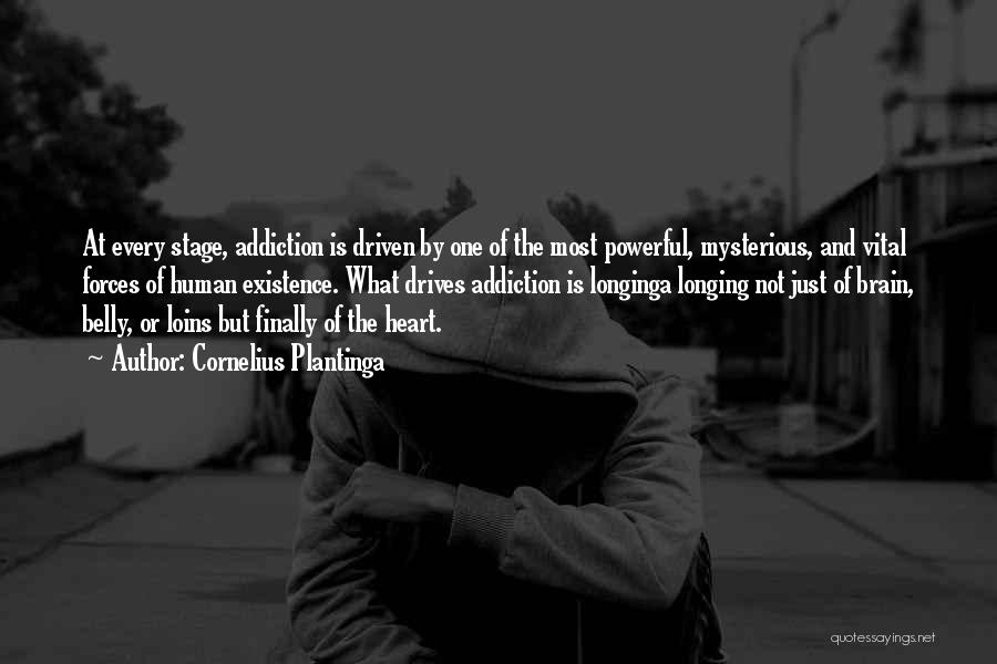 Cornelius Plantinga Quotes: At Every Stage, Addiction Is Driven By One Of The Most Powerful, Mysterious, And Vital Forces Of Human Existence. What