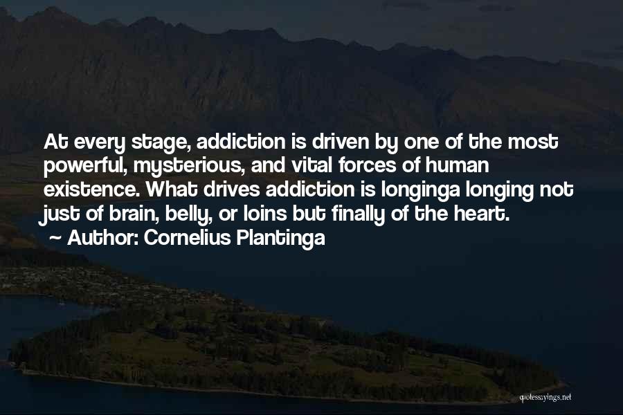 Cornelius Plantinga Quotes: At Every Stage, Addiction Is Driven By One Of The Most Powerful, Mysterious, And Vital Forces Of Human Existence. What