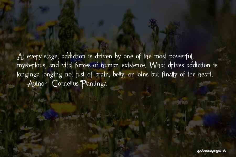 Cornelius Plantinga Quotes: At Every Stage, Addiction Is Driven By One Of The Most Powerful, Mysterious, And Vital Forces Of Human Existence. What