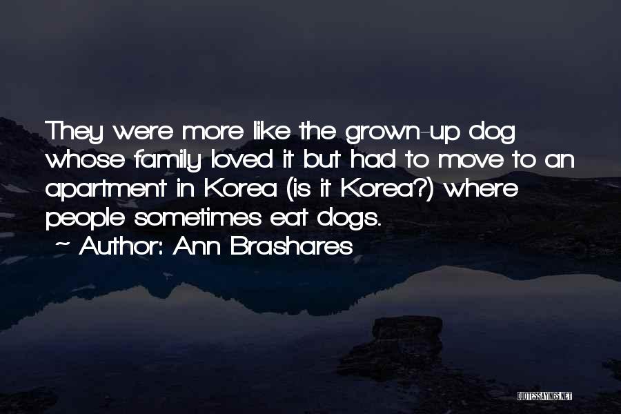 Ann Brashares Quotes: They Were More Like The Grown-up Dog Whose Family Loved It But Had To Move To An Apartment In Korea