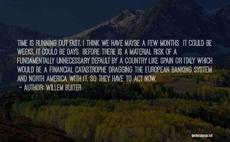 Willem Buiter Quotes: Time Is Running Out Fast. I Think We Have Maybe A Few Months It Could Be Weeks, It Could Be