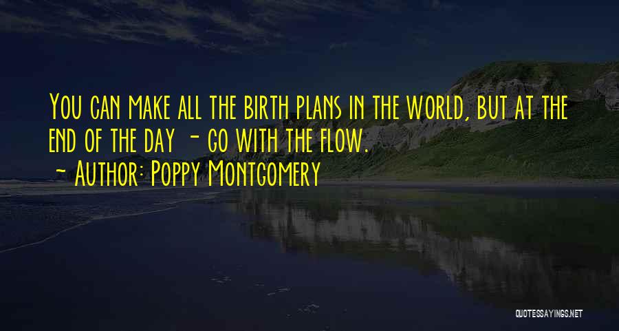 Poppy Montgomery Quotes: You Can Make All The Birth Plans In The World, But At The End Of The Day - Go With