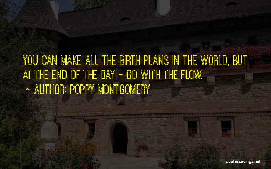 Poppy Montgomery Quotes: You Can Make All The Birth Plans In The World, But At The End Of The Day - Go With