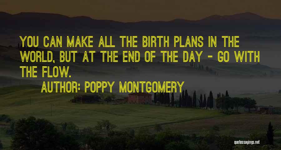 Poppy Montgomery Quotes: You Can Make All The Birth Plans In The World, But At The End Of The Day - Go With