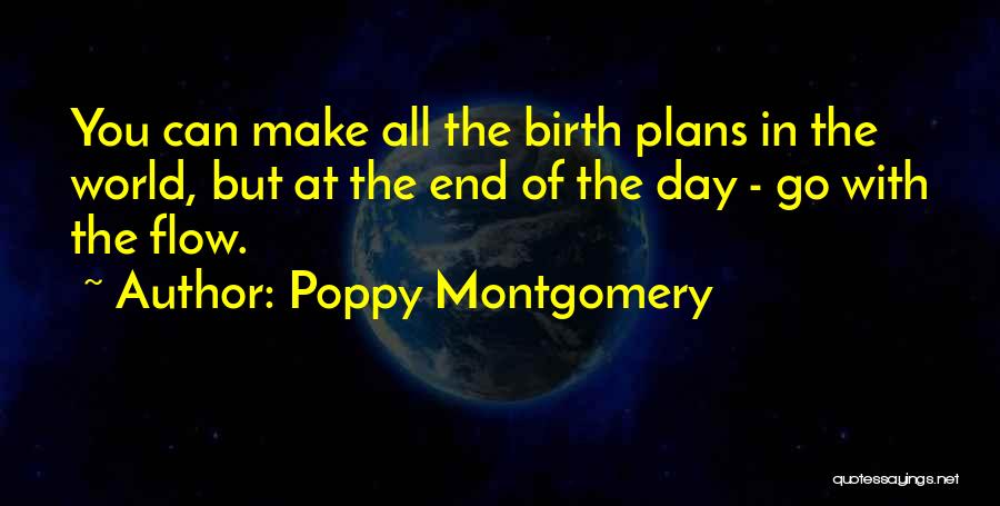 Poppy Montgomery Quotes: You Can Make All The Birth Plans In The World, But At The End Of The Day - Go With