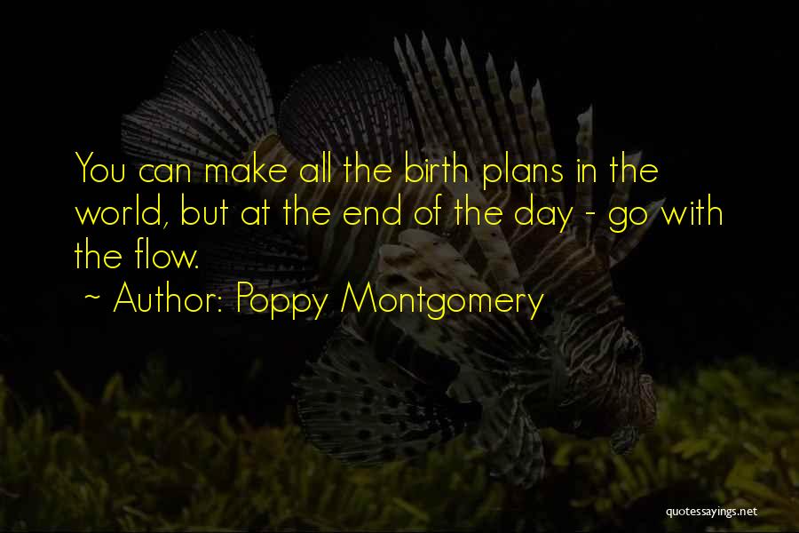 Poppy Montgomery Quotes: You Can Make All The Birth Plans In The World, But At The End Of The Day - Go With