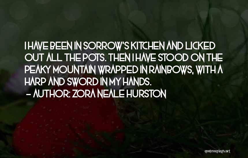 Zora Neale Hurston Quotes: I Have Been In Sorrow's Kitchen And Licked Out All The Pots. Then I Have Stood On The Peaky Mountain