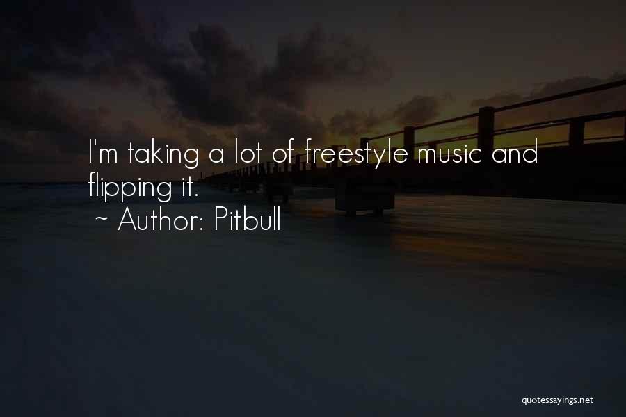 Pitbull Quotes: I'm Taking A Lot Of Freestyle Music And Flipping It.