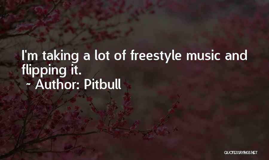 Pitbull Quotes: I'm Taking A Lot Of Freestyle Music And Flipping It.