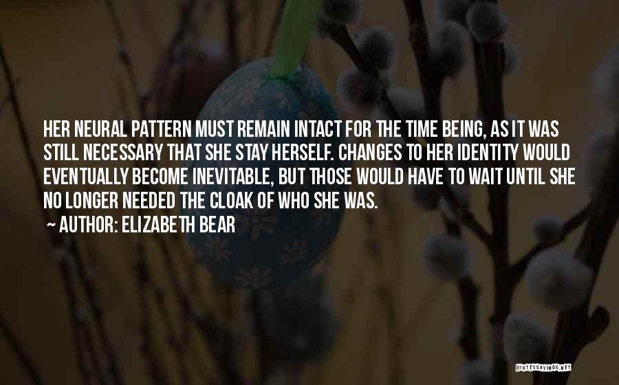 Elizabeth Bear Quotes: Her Neural Pattern Must Remain Intact For The Time Being, As It Was Still Necessary That She Stay Herself. Changes