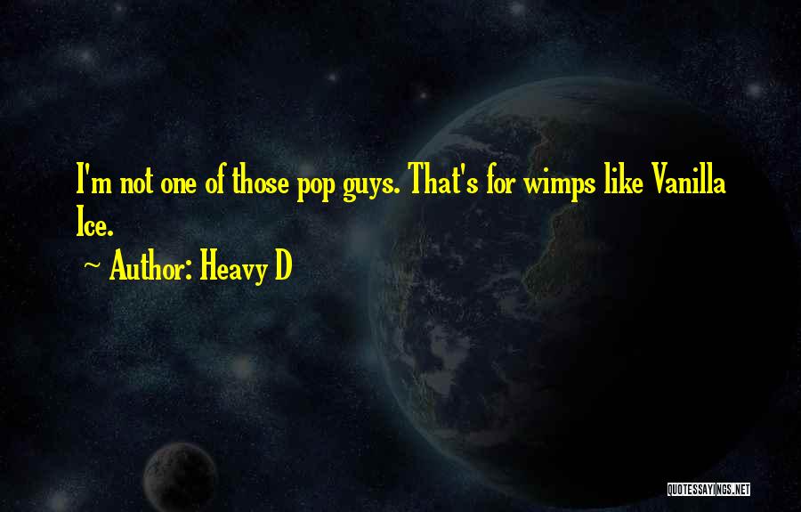 Heavy D Quotes: I'm Not One Of Those Pop Guys. That's For Wimps Like Vanilla Ice.