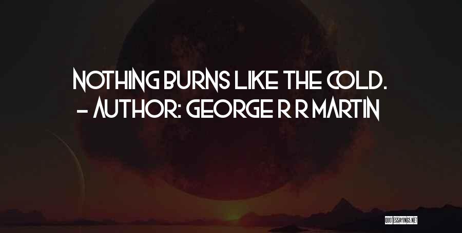 George R R Martin Quotes: Nothing Burns Like The Cold.
