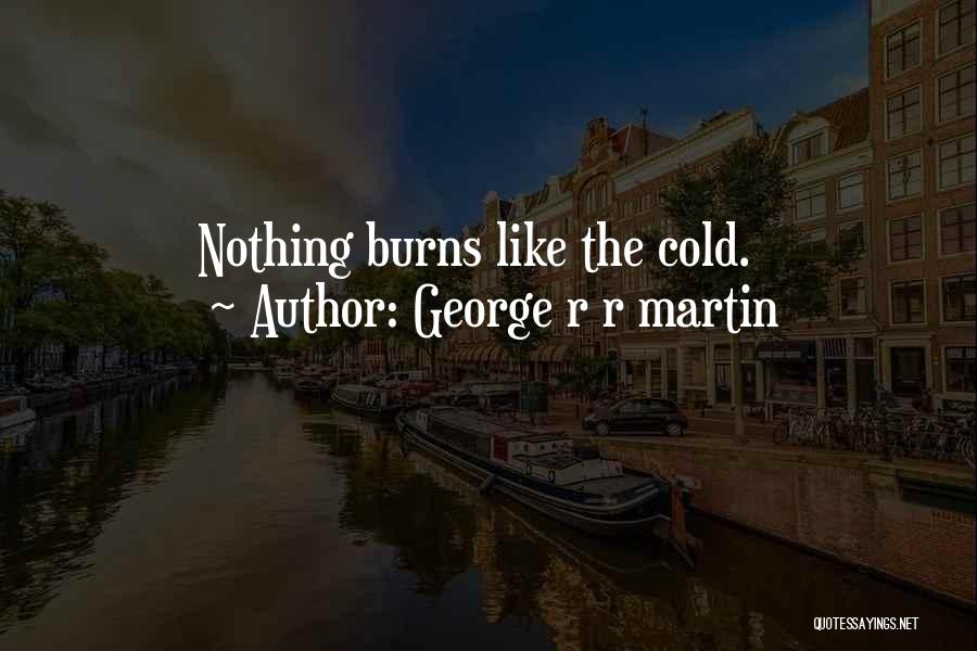 George R R Martin Quotes: Nothing Burns Like The Cold.