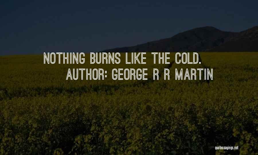 George R R Martin Quotes: Nothing Burns Like The Cold.