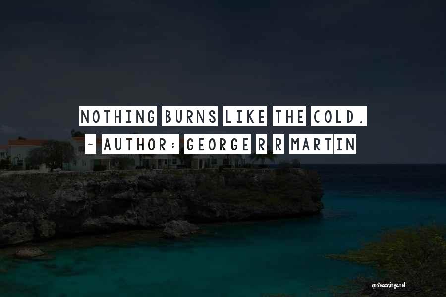George R R Martin Quotes: Nothing Burns Like The Cold.