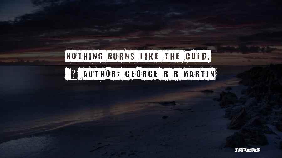 George R R Martin Quotes: Nothing Burns Like The Cold.