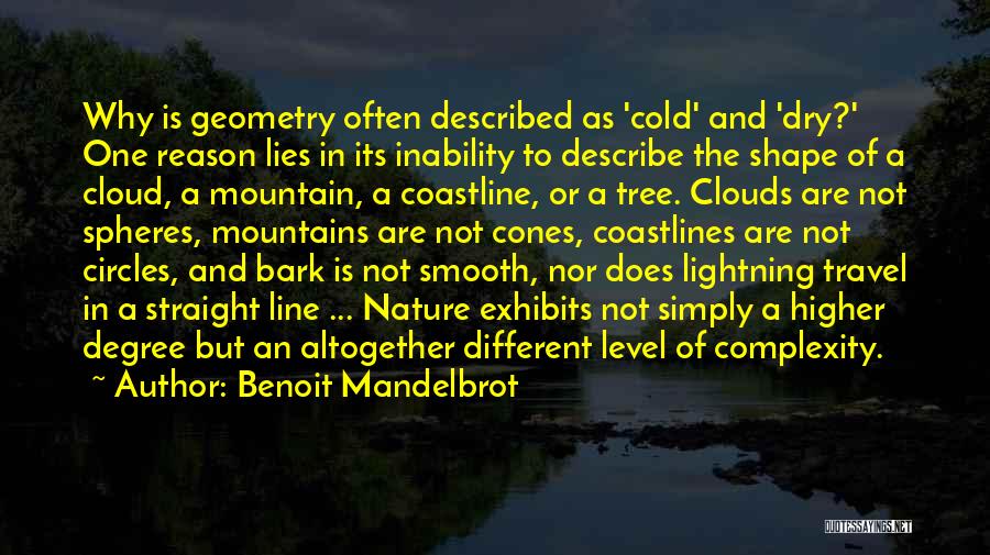 Benoit Mandelbrot Quotes: Why Is Geometry Often Described As 'cold' And 'dry?' One Reason Lies In Its Inability To Describe The Shape Of