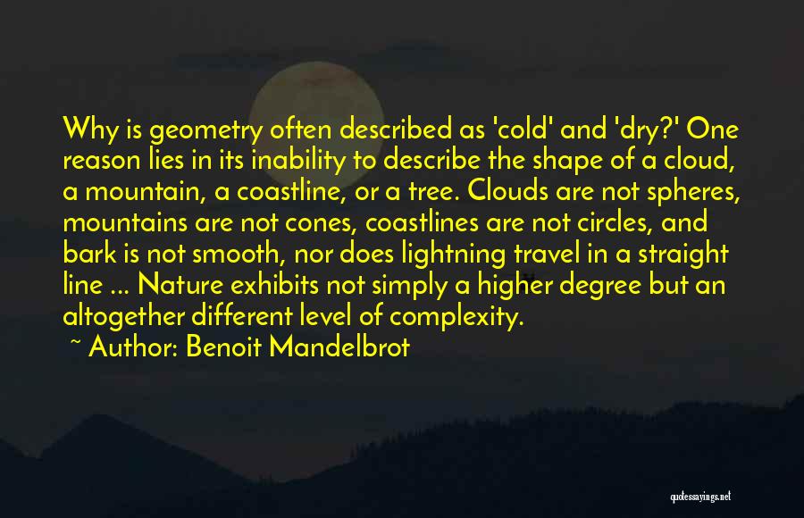 Benoit Mandelbrot Quotes: Why Is Geometry Often Described As 'cold' And 'dry?' One Reason Lies In Its Inability To Describe The Shape Of