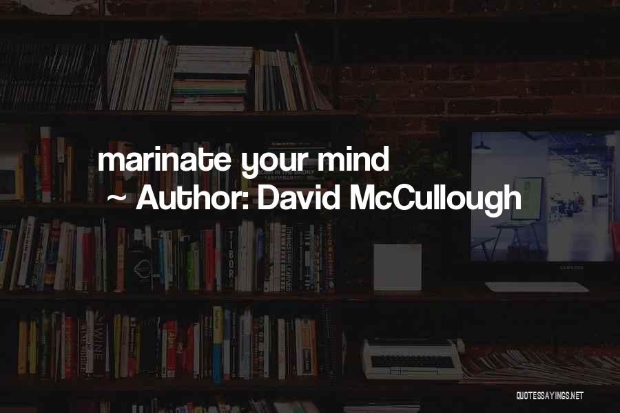 David McCullough Quotes: Marinate Your Mind